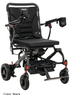 Pride Jazzy Carbon Folding Power Wheelchair